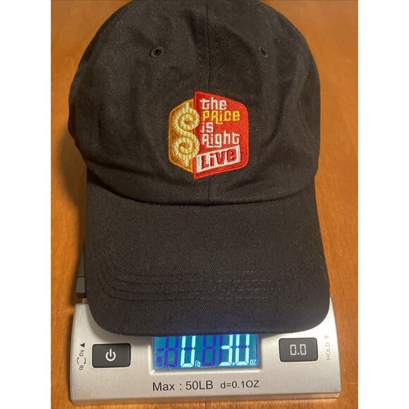 The Price Is Right Live Hat Ball Cap Adjustable Black Red Game Show Drew Carey - Picture 13 of 13